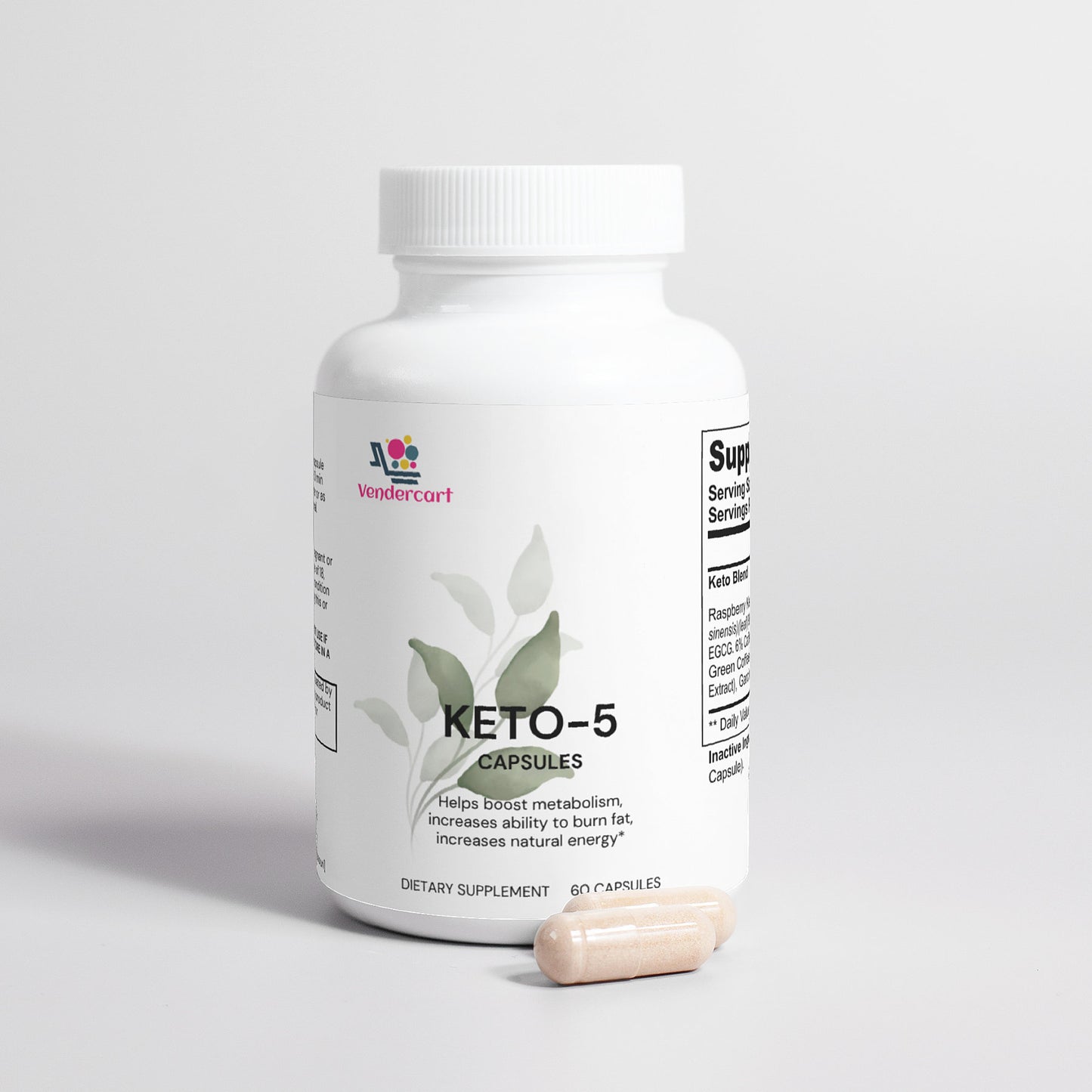 KETO 5 DIETARY SUPPLEMENT 60 CAPSULES - The Nex Store