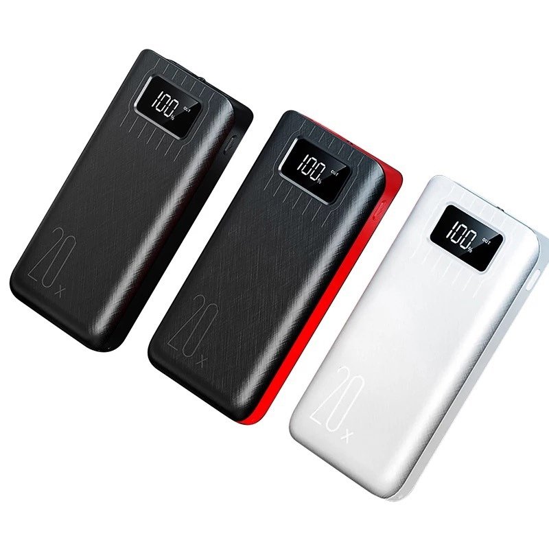 20000mAh External Battery Power Bank Dual USB With LED Flashlight - The Nex Store