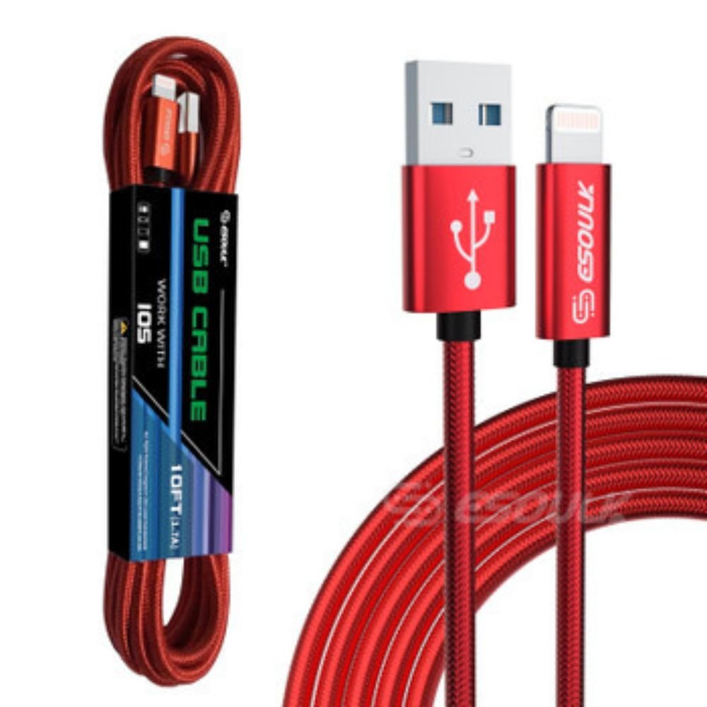 10FT USB Cable For IPhone XS/XR/XS MAX 1.7A - The Nex Store