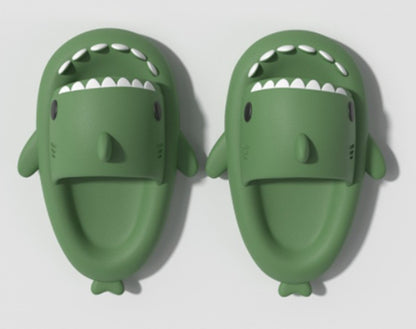 Adults Slippers Indoor Outdoor Funny Shark Cartoon