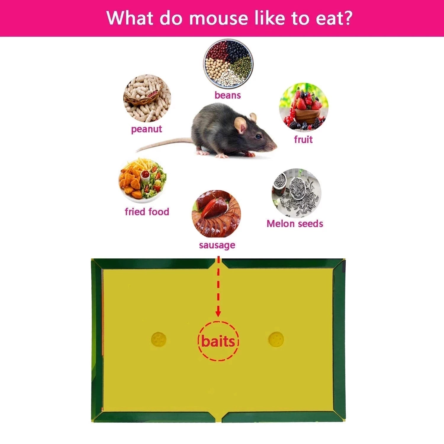 3-15pcs Mouse Board Sticky Mice Glue Trap High Effective Rodent Rat Bugs Catcher Pest Control Reject Non-toxic Eco-Friendly - The Nex Store