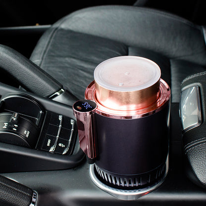 2 In1 Car Heating Cooling Cup 12V Smart Car Cup Holder Digital Temperature Display Drink Cup Warmer Cooler Mini Car Refrigerator - The Nex Store