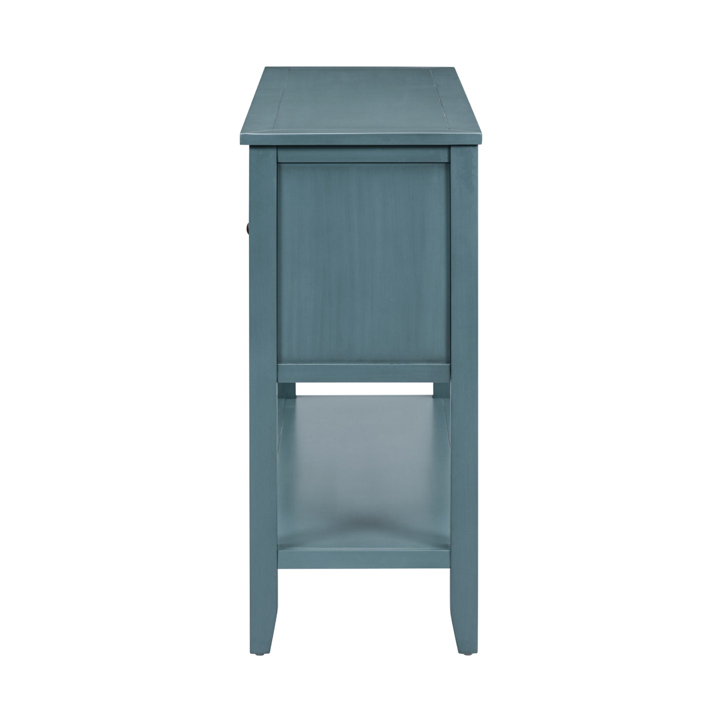 REXM Cambridge Series Spacious Storage Retro Console Desk with Four Small Drawers and Bottom Shelf - The Nex Store