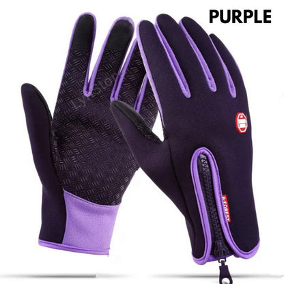 Winter Gloves Touch Screen Riding Motorcycle Sliding Waterproof Sports Gloves With Fleece - The Nex Store