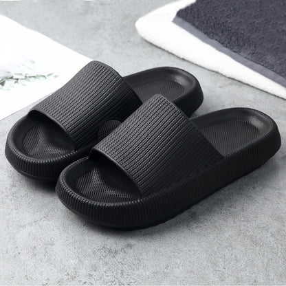 Soft Home Couple Slippers Cozy Indoor Warm Anti-Skid Lightweight Shoes
