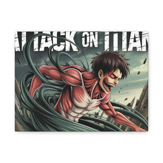 Attack on Titan Canvas Art, Anime Wall Decor, Fan Gift, Bedroom Art, Anime Home Decor, Unique Artwork - The Nex Store