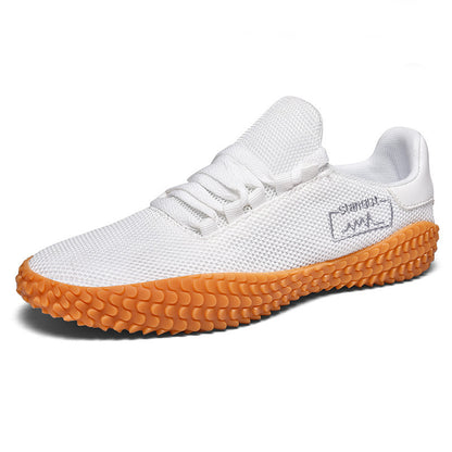Spring and Summer Flying Woven Casual Shoes Large Men Shoes Beathable
