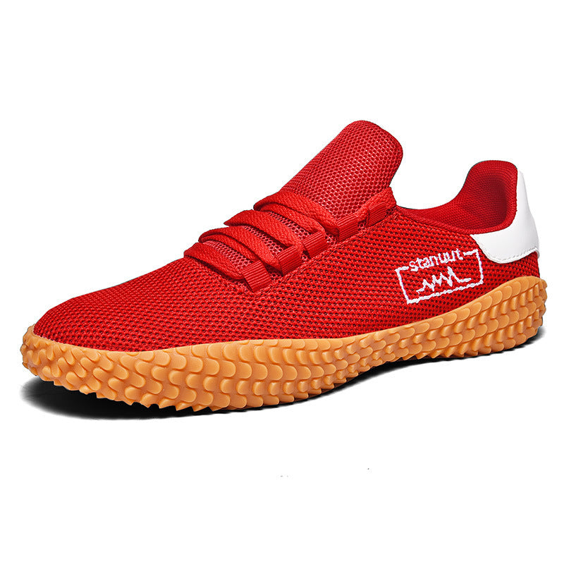 Spring and Summer Flying Woven Casual Shoes Large Men Shoes Beathable