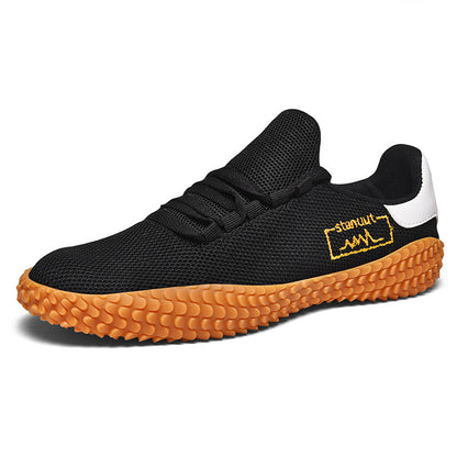 Spring and Summer Flying Woven Casual Shoes Large Men Shoes Beathable