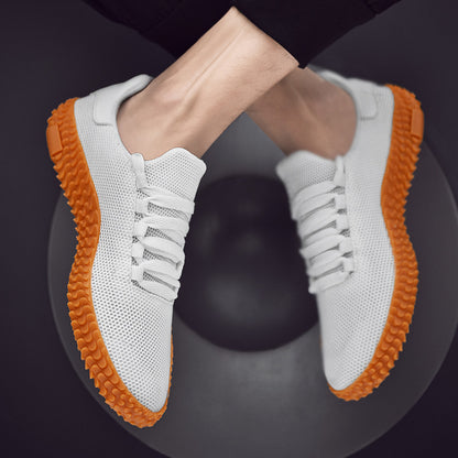 Spring and Summer Flying Woven Casual Shoes Large Men Shoes Beathable