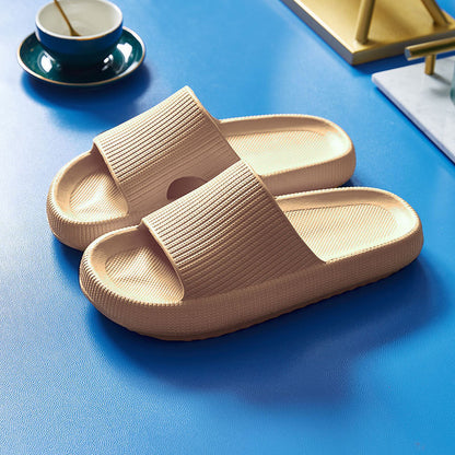 Soft Home Couple Slippers Cozy Indoor Warm Anti-Skid Lightweight Shoes