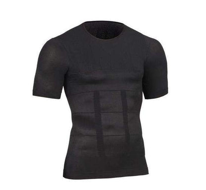 Male Chest Compression T-shirt Fitness Hero Belly Buster Slimming - The Nex Store