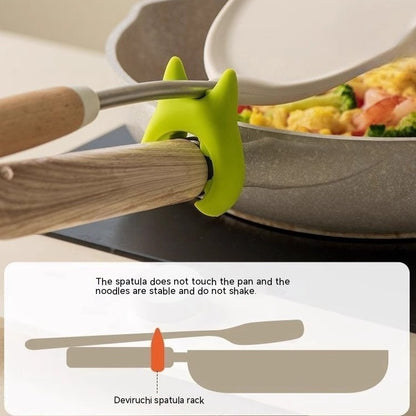 Multifunctional Spatula Holder Silicone Anti-overflow Spoon Holder Cooking Pot Anti-scalding Clip Kitchen Gadgets - The Nex Store