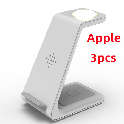 3 In 1 Fast Charging Station Wireless Charger Stand Wireless Quick Charge Dock For Phone Holder - The Nex Store