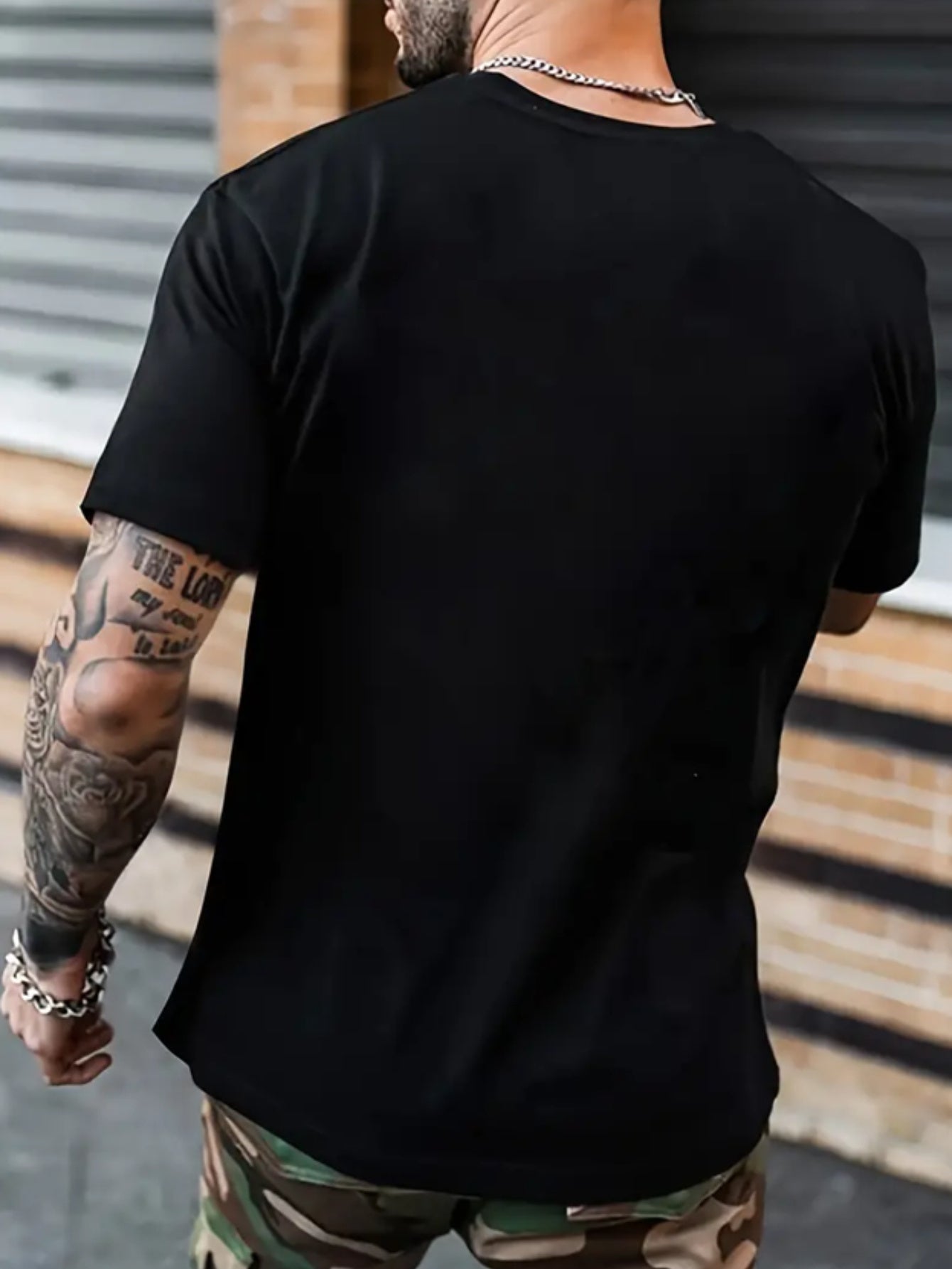 Men's Patterned Printed T-shirt, Summer Casual Short Sleeved Plus Size T-shirt - The Nex Store