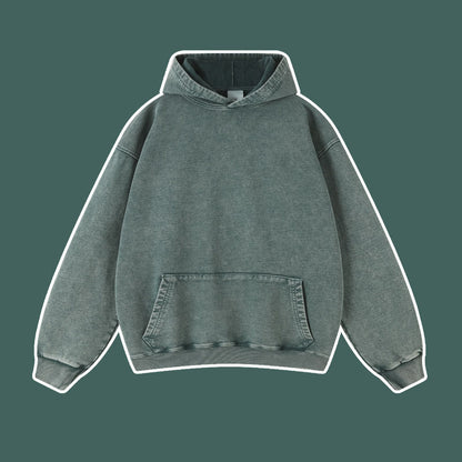 Vintage batik distressed washed trendy brand pullover hoodie loose fitting unisex - The Nex Store