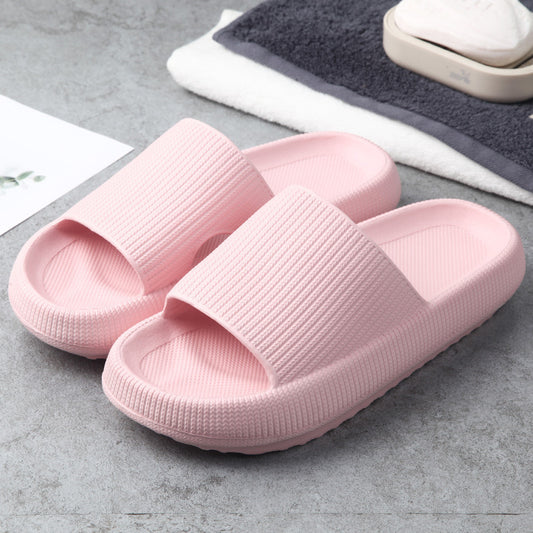 Soft Home Couple Slippers Cozy Indoor Warm Anti-Skid Lightweight Shoes