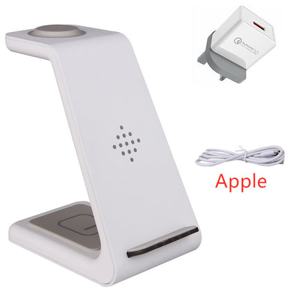 3 In 1 Fast Charging Station Wireless Charger Stand Wireless Quick Charge Dock For Phone Holder - The Nex Store