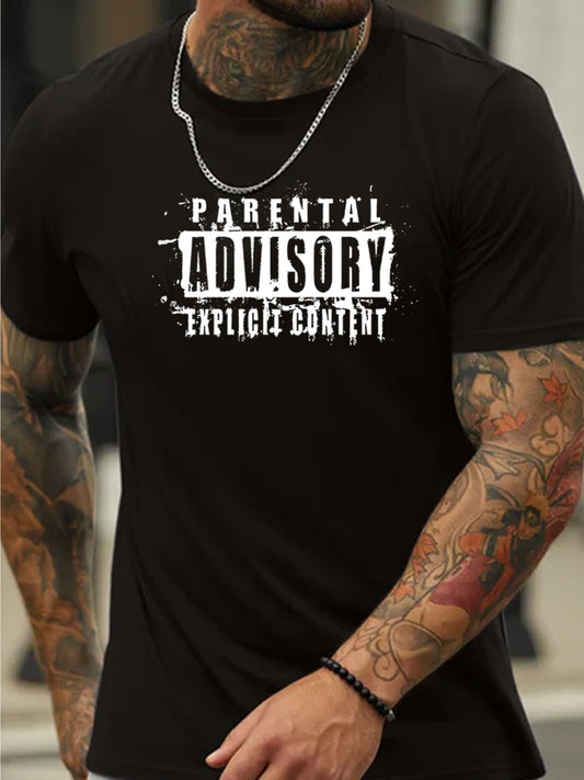 Parents' Advice On Printed T-shirts, Men's T-shirts, Summer Casual Short Sleeved T-shirts - The Nex Store