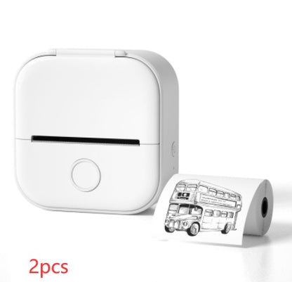 Portable Mini Thermal Label Printer Home Photo Printer Student Wrong Question Printer Bluetooth-compatible Mini Label Printer Price Tag - The Nex Store