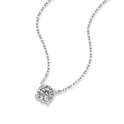 My Heart Will Last Forever - Affordable Diamond Jewelry Necklace Pendant Set With 1-carat And 2-carat Moissan Diamonds, S925 Sterling Silver And Platinum Plating. Fashionable And Trendy Jewelry - The Nex Store