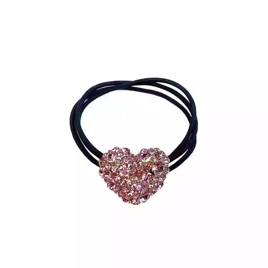 Korean Women's Shiny Rhinestone Heart-shaped Hair Accessory Headband - The Nex Store