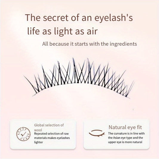 AB15 Hair Flu Thick False Eyelashes Comic Eye Very Thin Natural Stem Curl Feeling - The Nex Store