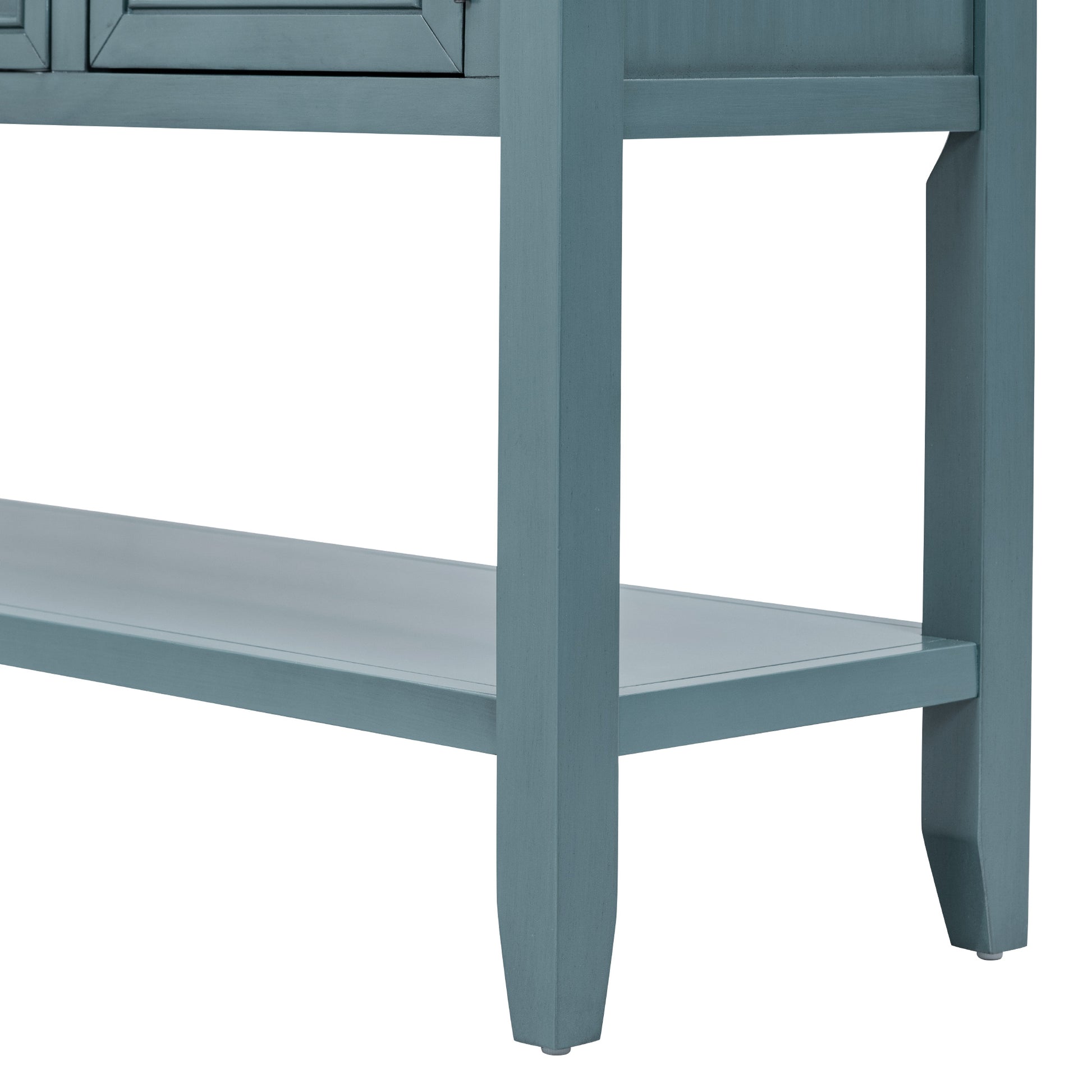 REXM Cambridge Series Spacious Storage Retro Console Desk with Four Small Drawers and Bottom Shelf - The Nex Store
