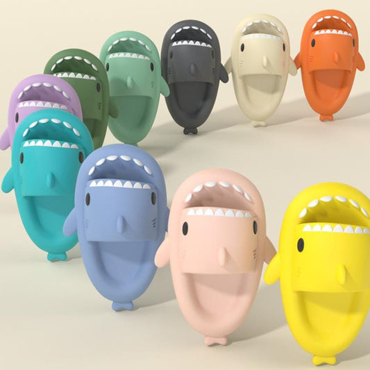 Adults Slippers Indoor Outdoor Funny Shark Cartoon