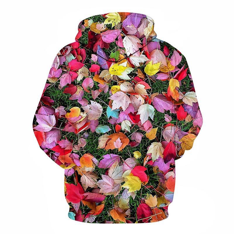 Rose digital print hooded sweatshirt, European and American fashion collection, loose oversized - The Nex Store