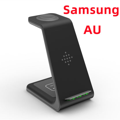 3 In 1 Fast Charging Station Wireless Charger Stand Wireless Quick Charge Dock For Phone Holder - The Nex Store