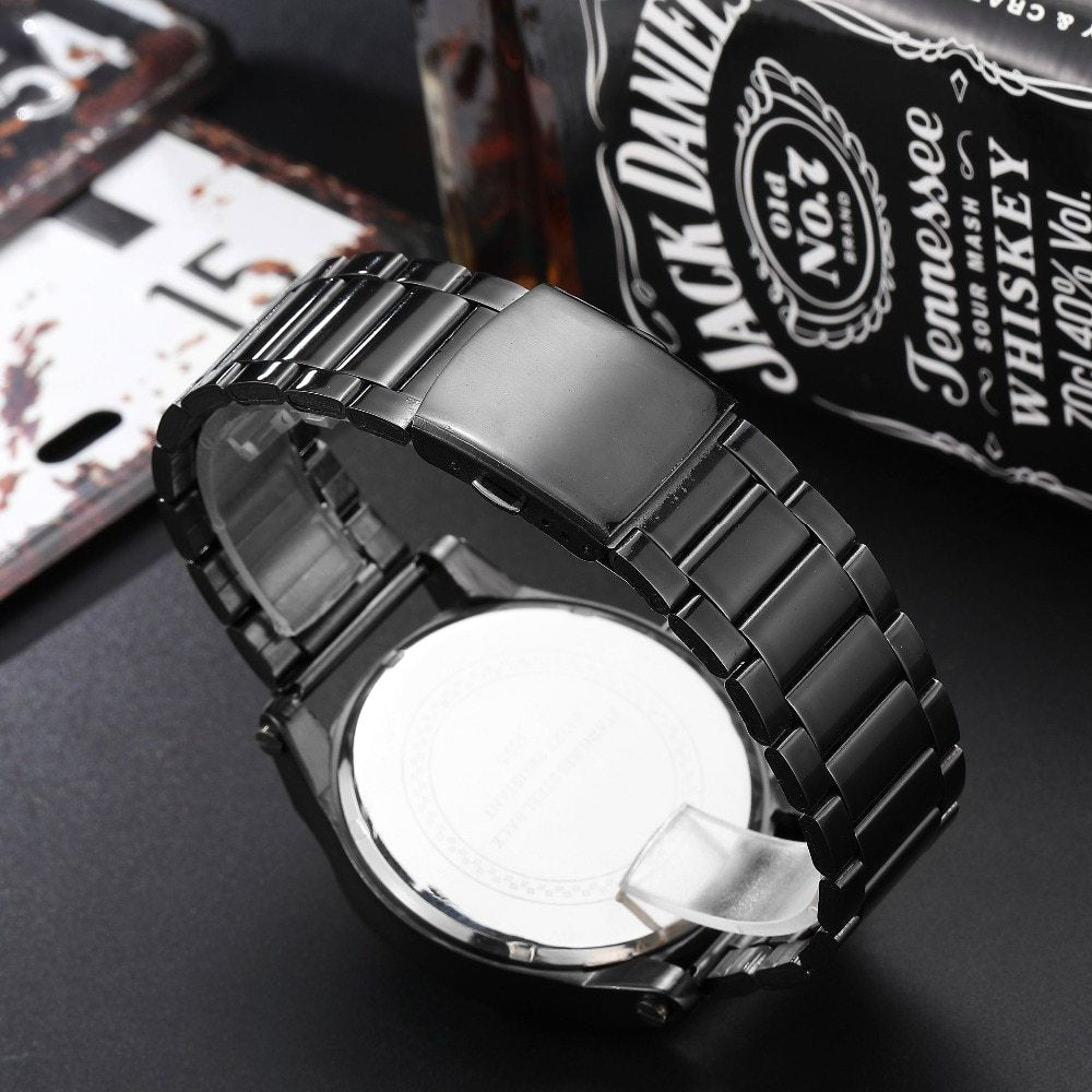Fashion Skull Watch Men Luxury Unique Punk 3D Waterproof Stainless Steel Quartz Creative Sports Male Clock