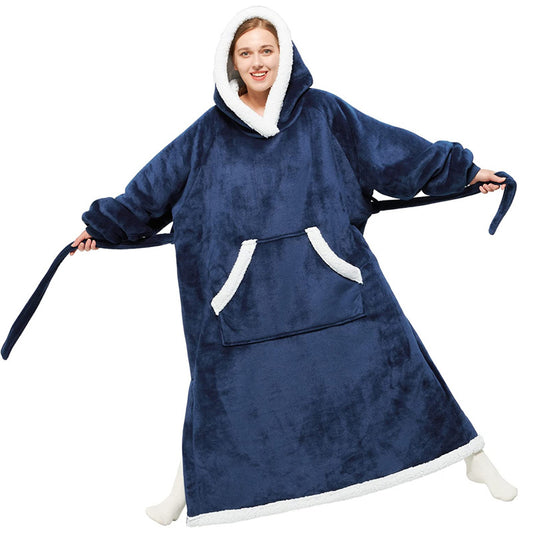 Hoody Wearable Hoodie Winter Oversize Flannel Hoodies Blankets with Sleeves - The Nex Store