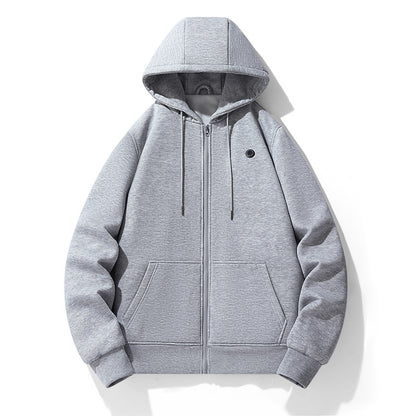 European and American zipper cardigan heating hoodie intelligent hooded five zone heating jacket outdoor warm electric clothing for men - The Nex Store
