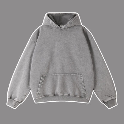Vintage batik distressed washed trendy brand pullover hoodie loose fitting unisex - The Nex Store