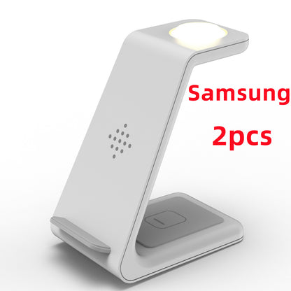 3 In 1 Fast Charging Station Wireless Charger Stand Wireless Quick Charge Dock For Phone Holder - The Nex Store