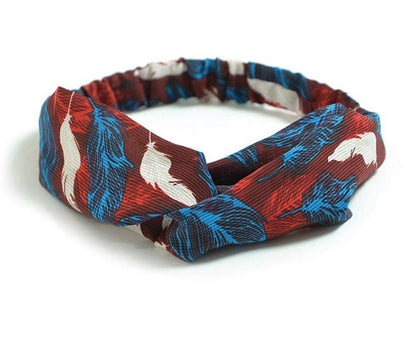 Women's Retro Style Printed Headband - The Nex Store