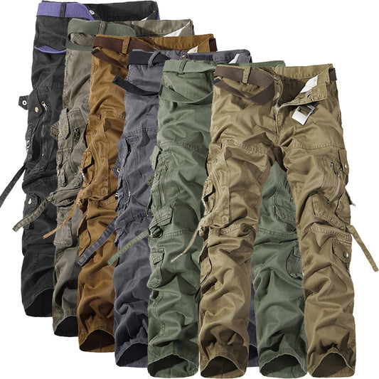 Men's Multi-pocket Cargo Pants Washed Hot Sale Cargo Pants - The Nex Store