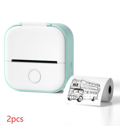 Portable Mini Thermal Label Printer Home Photo Printer Student Wrong Question Printer Bluetooth-compatible Mini Label Printer Price Tag - The Nex Store
