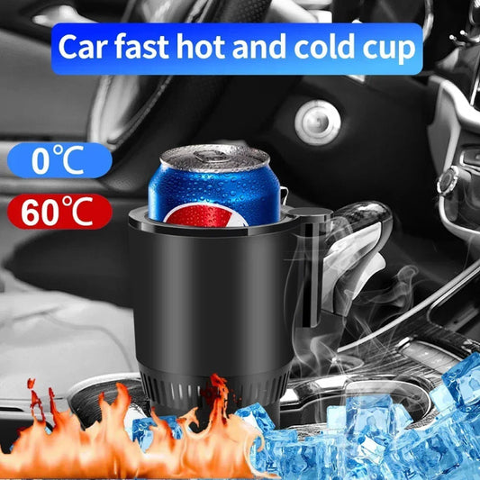 2 In1 Car Heating Cooling Cup 12V Smart Car Cup Holder Digital Temperature Display Drink Cup Warmer Cooler Mini Car Refrigerator - The Nex Store