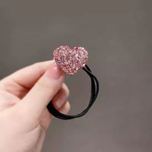 Korean Women's Shiny Rhinestone Heart-shaped Hair Accessory Headband - The Nex Store