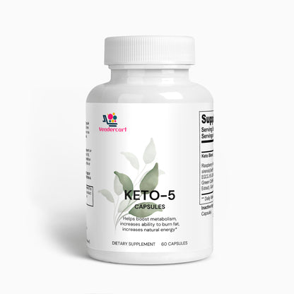 KETO 5 DIETARY SUPPLEMENT 60 CAPSULES - The Nex Store