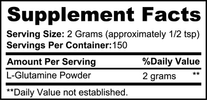 Pure L Glutamine Powder Muscle Recovery Gut Health Support - The Nex Store