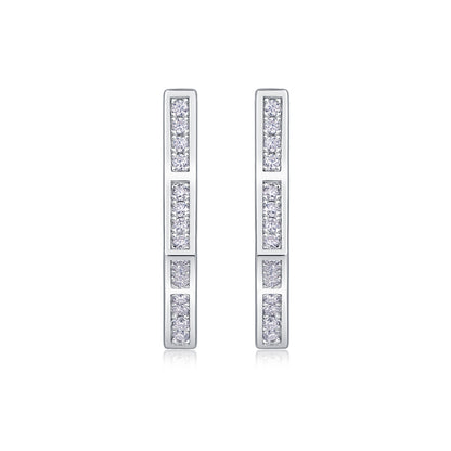 Galaxy Wandering Diamond Set Moissanite Silver Earrings Luxury Fashion Diamond Earrings Stud Earrings - The Nex Store