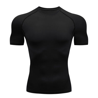 Solid color quick-drying bottoming short sleeve - The Nex Store