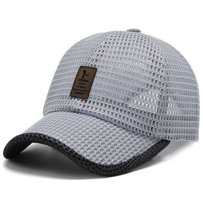 Big Eaves Summer Men's Outdoor Sunshade Sports Quick-drying Breathable Baseball Cap - The Nex Store