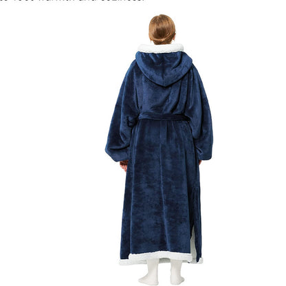 Hoody Wearable Hoodie Winter Oversize Flannel Hoodies Blankets with Sleeves - The Nex Store