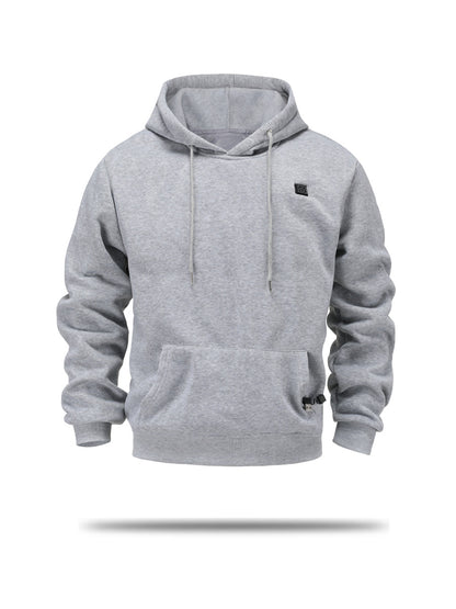 Hooded heating sweatshirt men's USB heating sweatshirt warm outdoor electric heating - The Nex Store