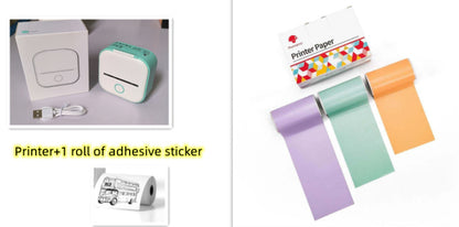 Portable Mini Thermal Label Printer Home Photo Printer Student Wrong Question Printer Bluetooth-compatible Mini Label Printer Price Tag - The Nex Store