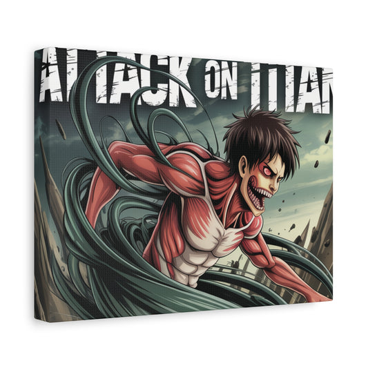 Attack on Titan Canvas Art, Anime Wall Decor, Fan Gift, Bedroom Art, Anime Home Decor, Unique Artwork - The Nex Store
